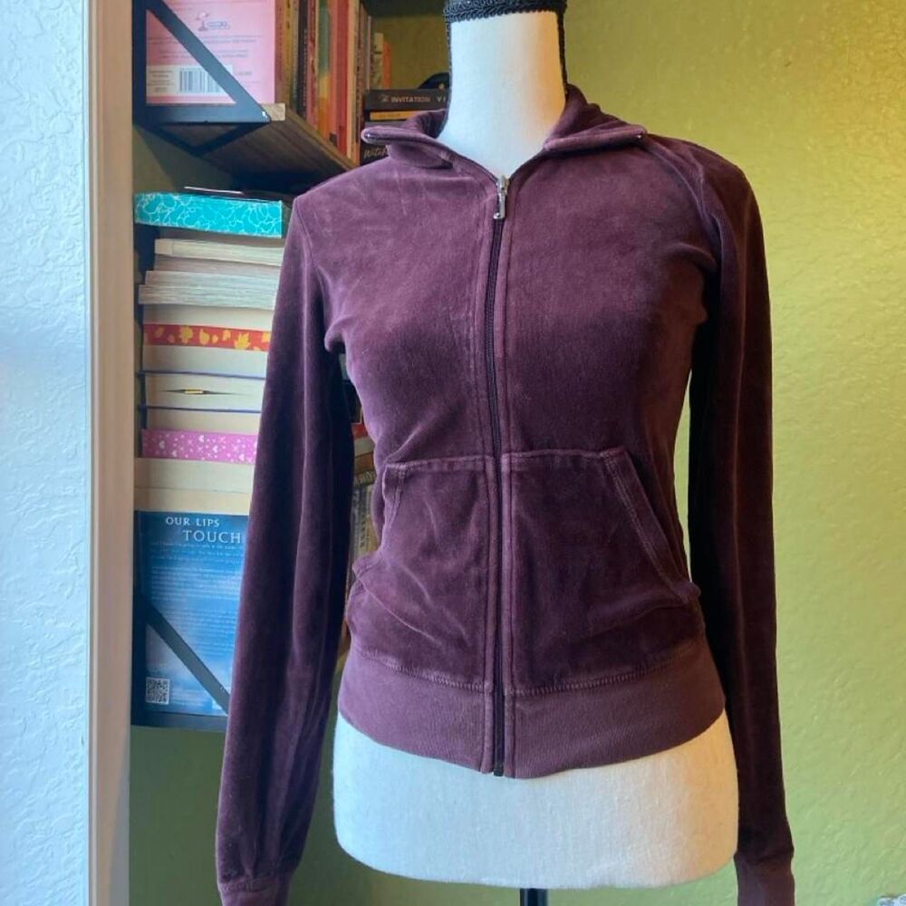 Juicy-couture Women's Burgundy and Purple Jacket
